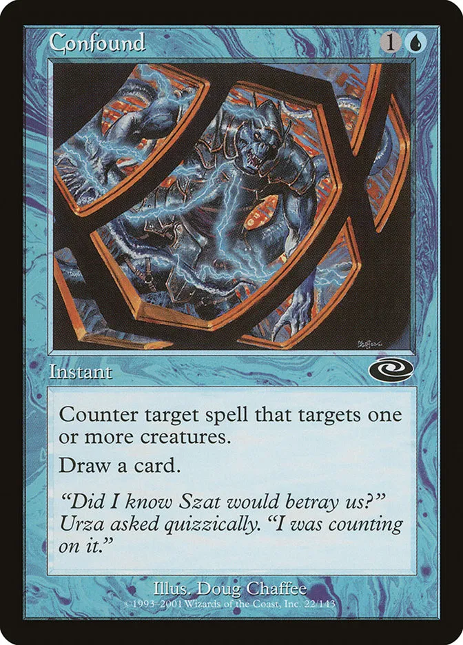 2001 Planeshift Confound common #22 common card image