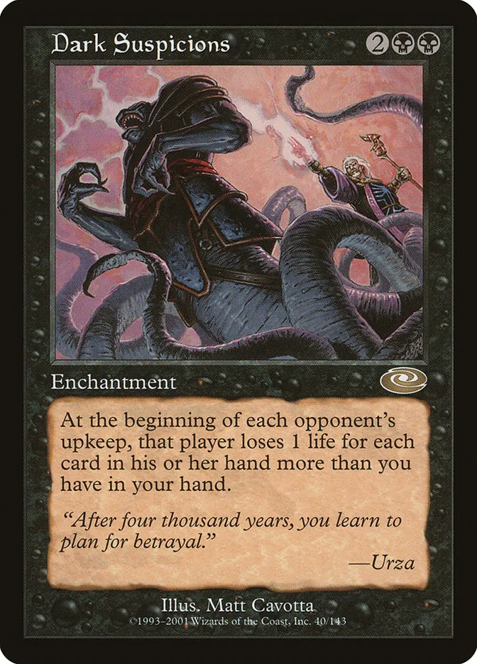 2001 Planeshift Dark Suspicions rare #40 rare card image