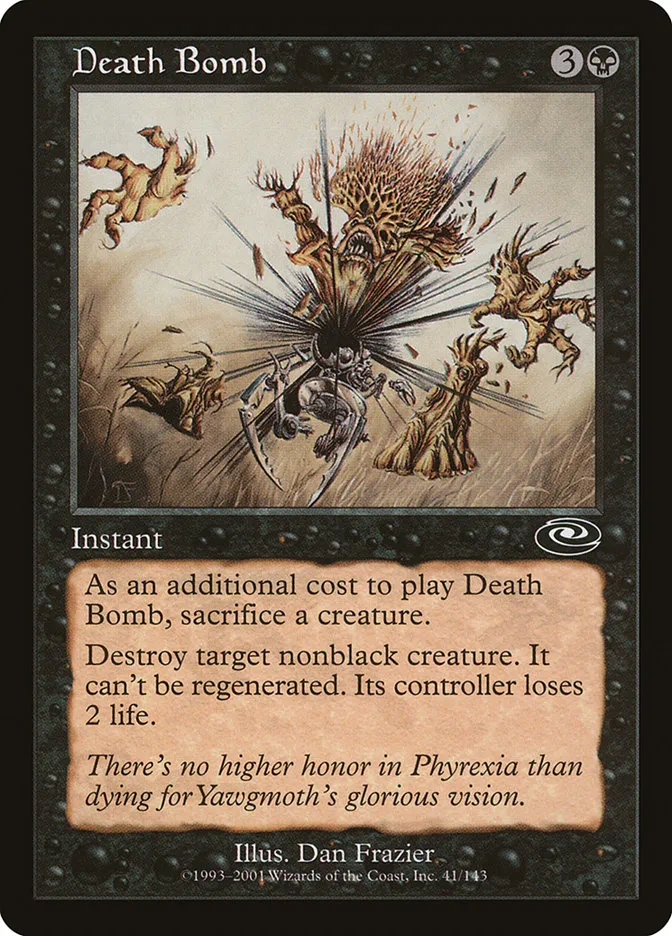 2001 Planeshift Death Bomb common #41 common card image