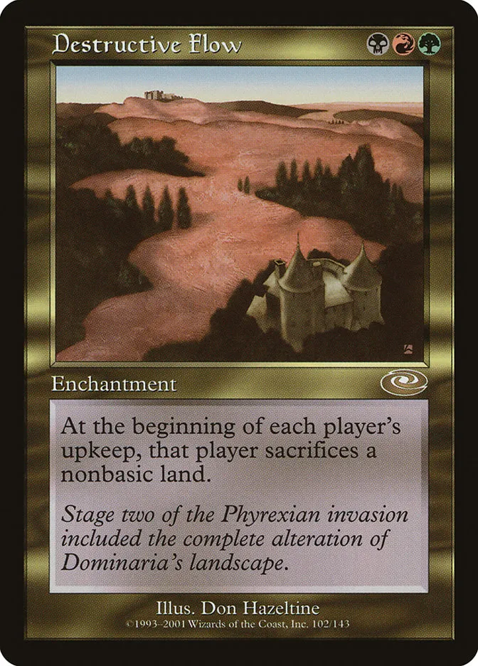 2001 Planeshift Destructive Flow rare #102 rare card image