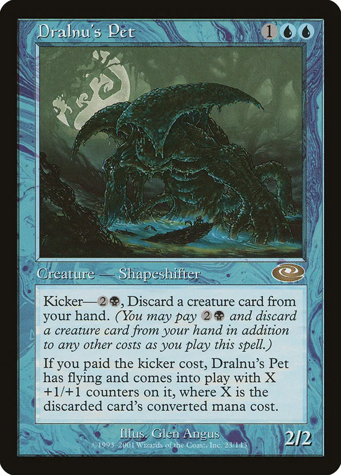 2001 Planeshift Dralnu's Pet rare #23 rare card image