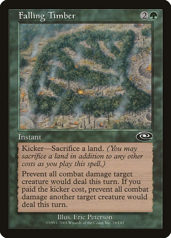 2001 Planeshift Falling Timber common #79 common card image