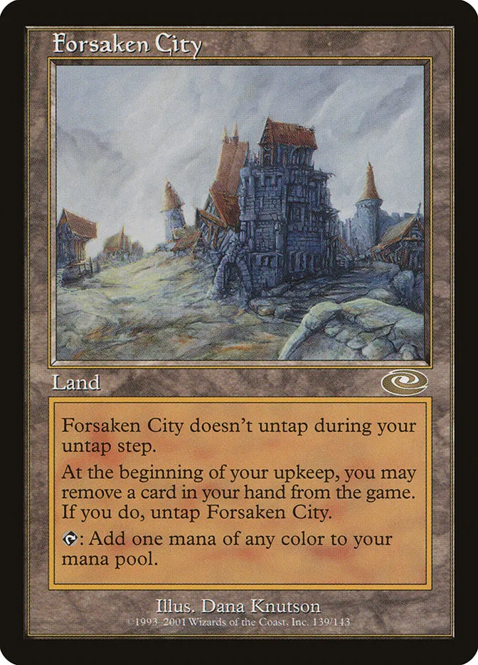 2001 Planeshift Forsaken City rare #139 rare card image