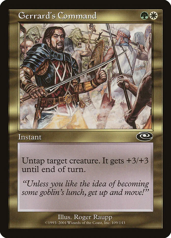 2001 Planeshift Gerrard's Command common #109 common card image