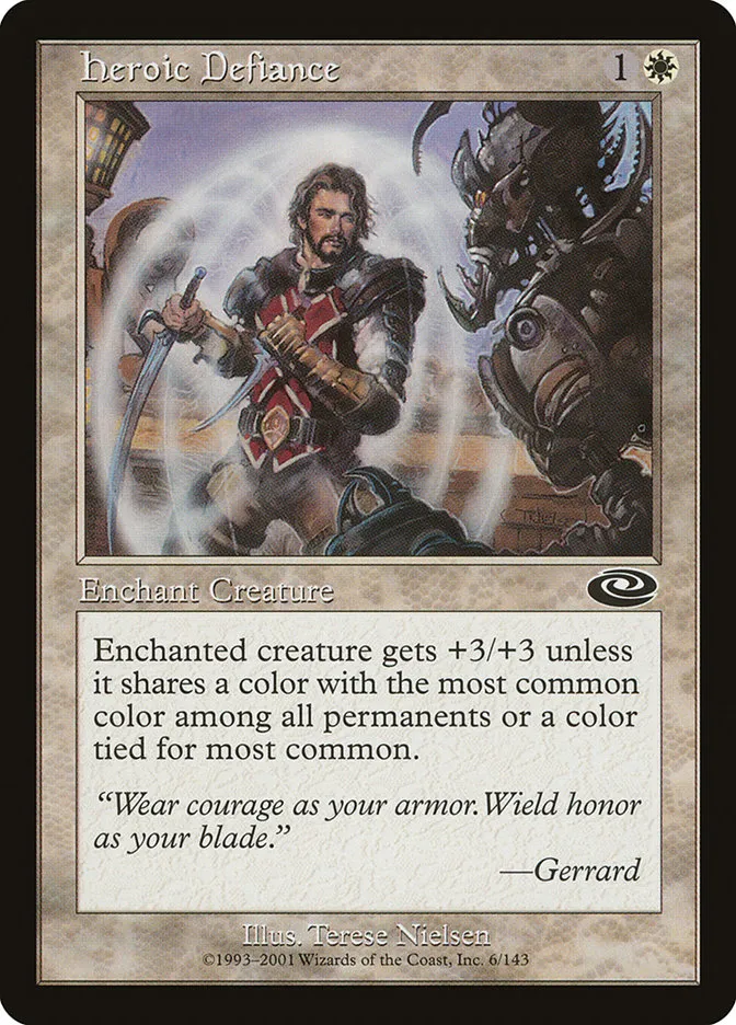 2001 Planeshift Heroic Defiance common #6 common card image