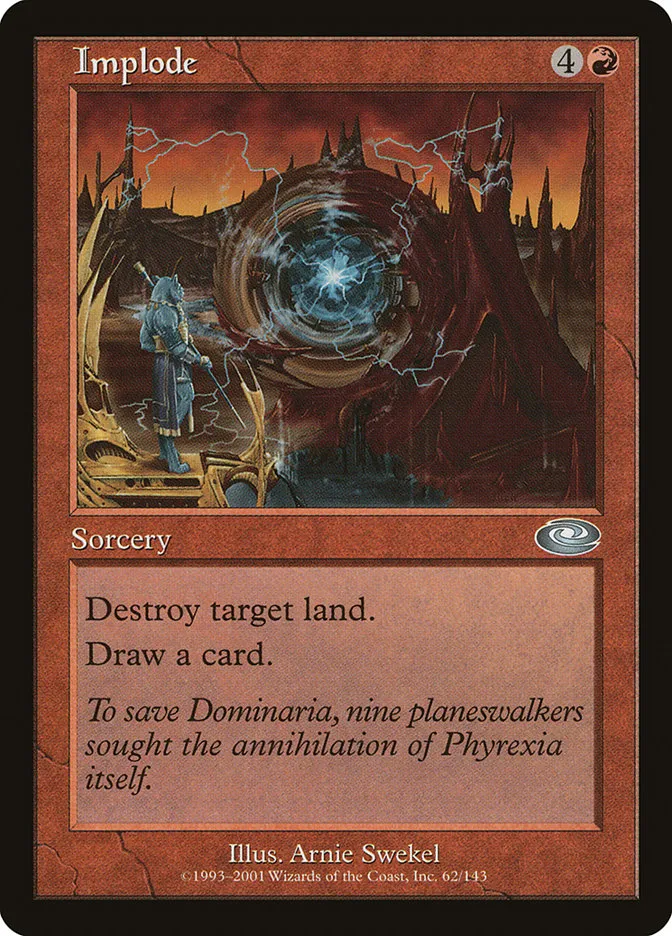 2001 Planeshift Implode uncommon #62 uncommon card image