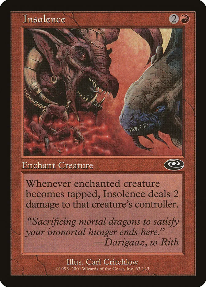 2001 Planeshift Insolence common #63 common card image