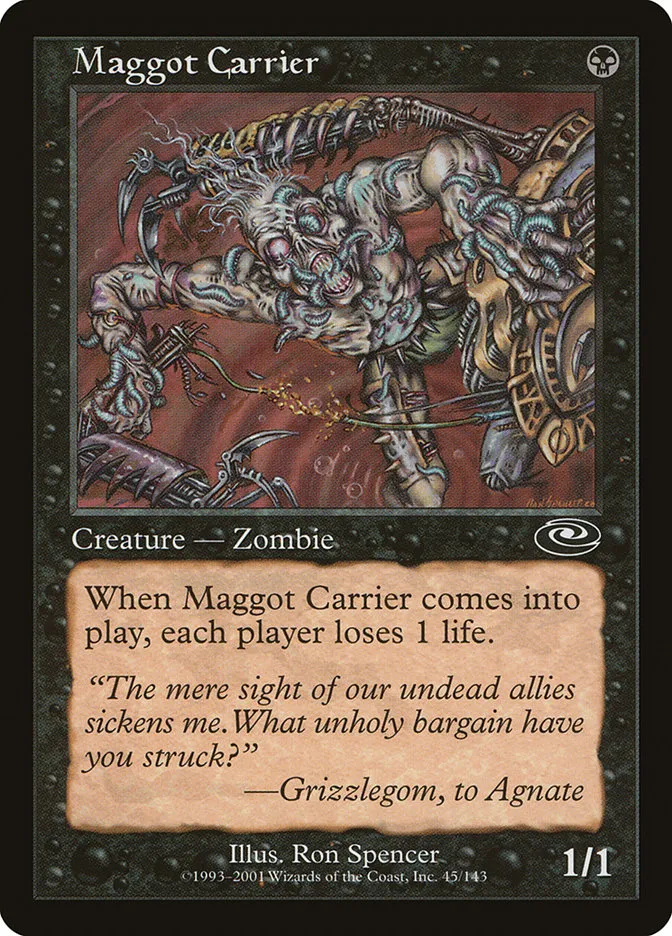 2001 Planeshift Maggot Carrier common #45 common card image