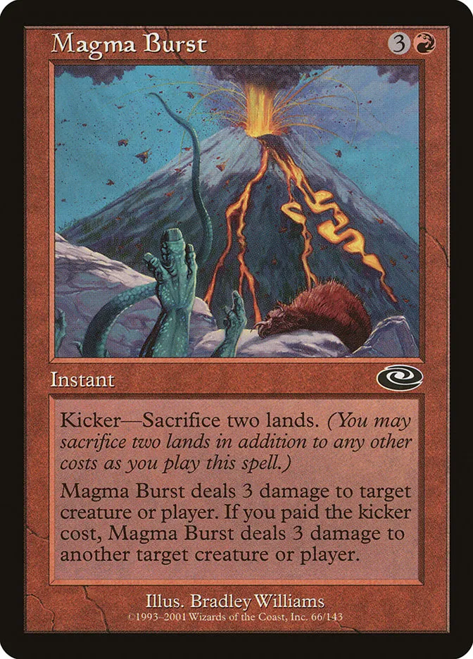 2001 Planeshift Magma Burst common #66 common card image
