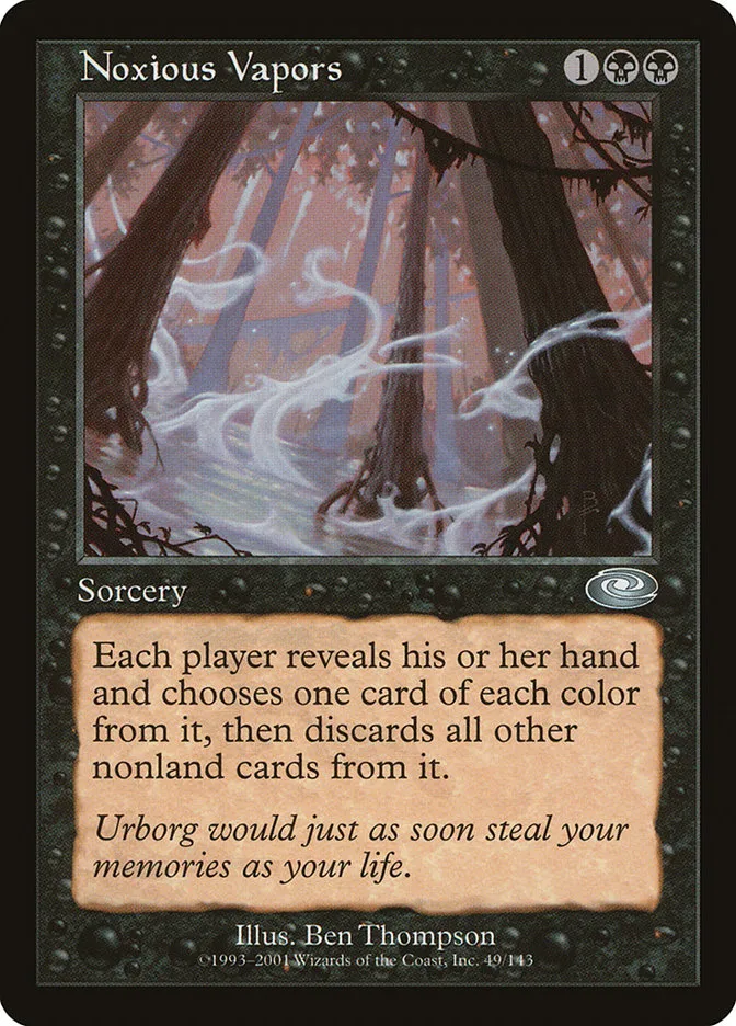 2001 Planeshift Noxious Vapors uncommon #49 uncommon card image