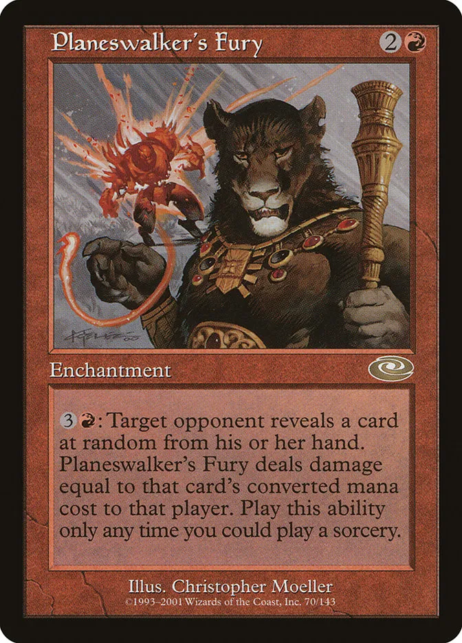 2001 Planeshift Planeswalker's Fury #70 rare card image