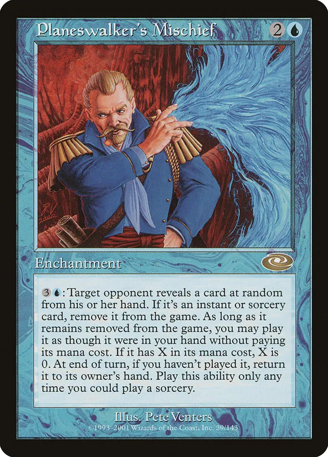 2001 Planeshift Planeswalker's Mischief rare #29 rare card image