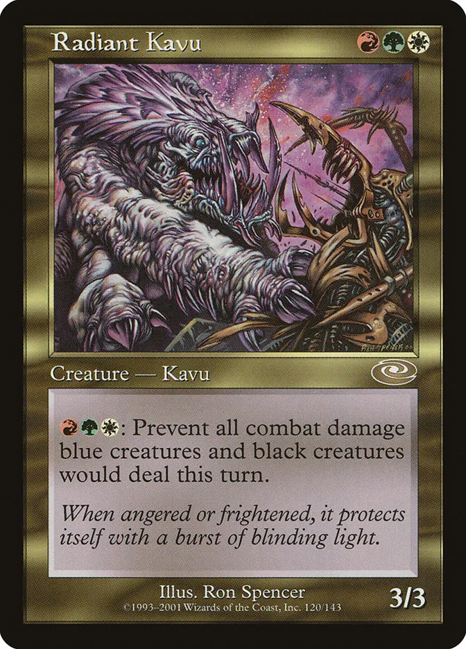 2001 Planeshift Radiant Kavu rare #120 rare card image