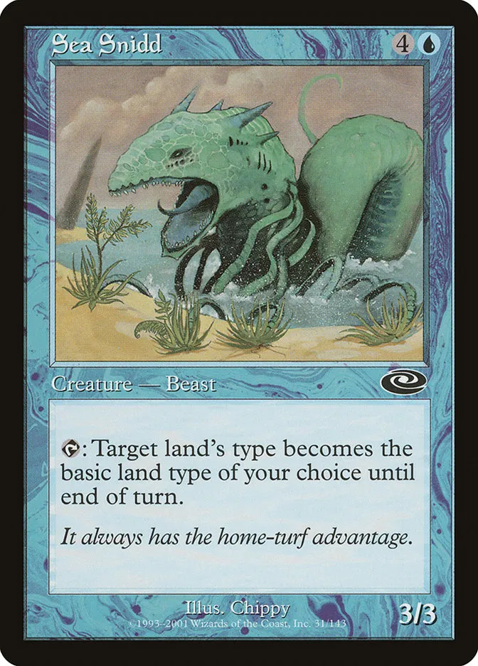 2001 Planeshift Sea Snidd common #31 common card image