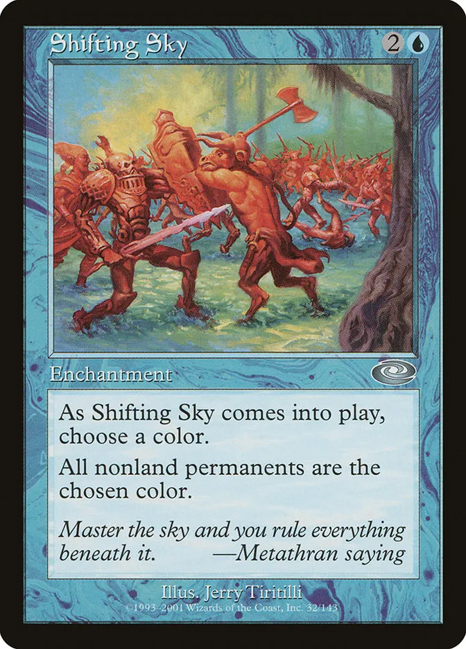 2001 Planeshift Shifting Sky uncommon #32 uncommon card image