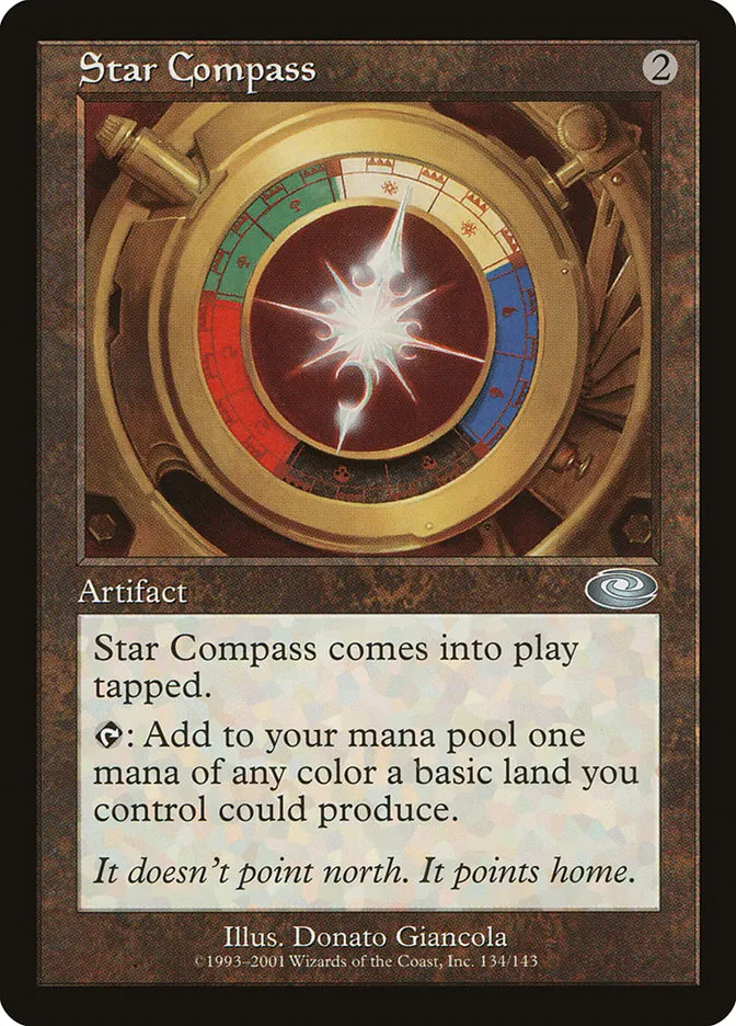 2001 Planeshift Star Compass #134 uncommon card image