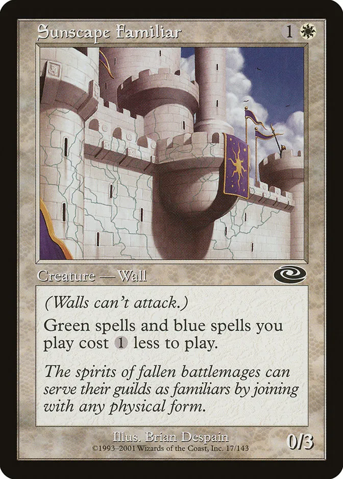 2001 Planeshift Sunscape Familiar common #17 common card image