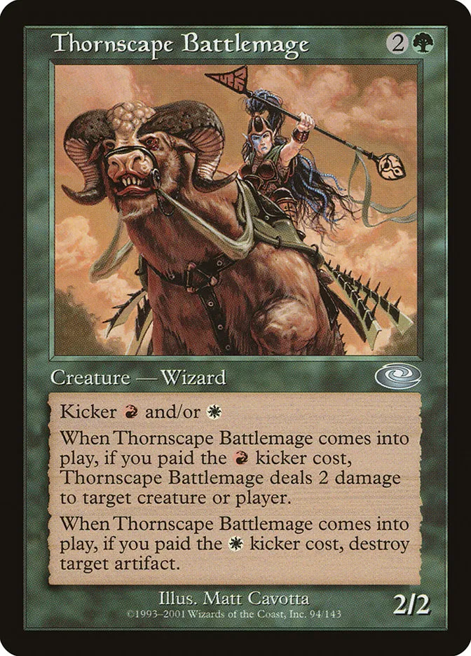 2001 Planeshift Thornscape Battlemage uncommon #94 uncommon card image