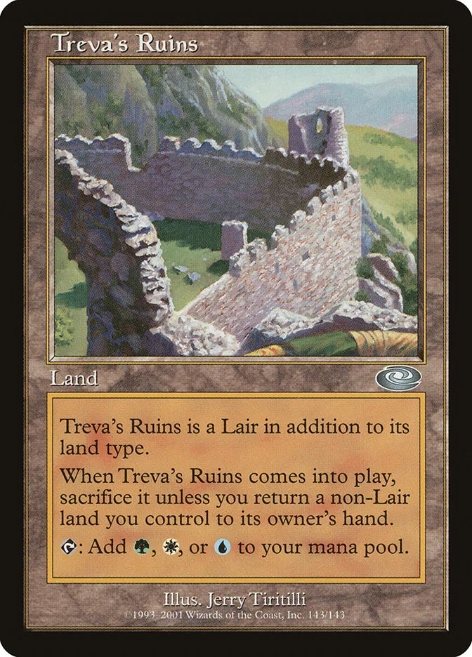 2001 Planeshift Treva's Ruins [Foil] uncommon #143 uncommon card image