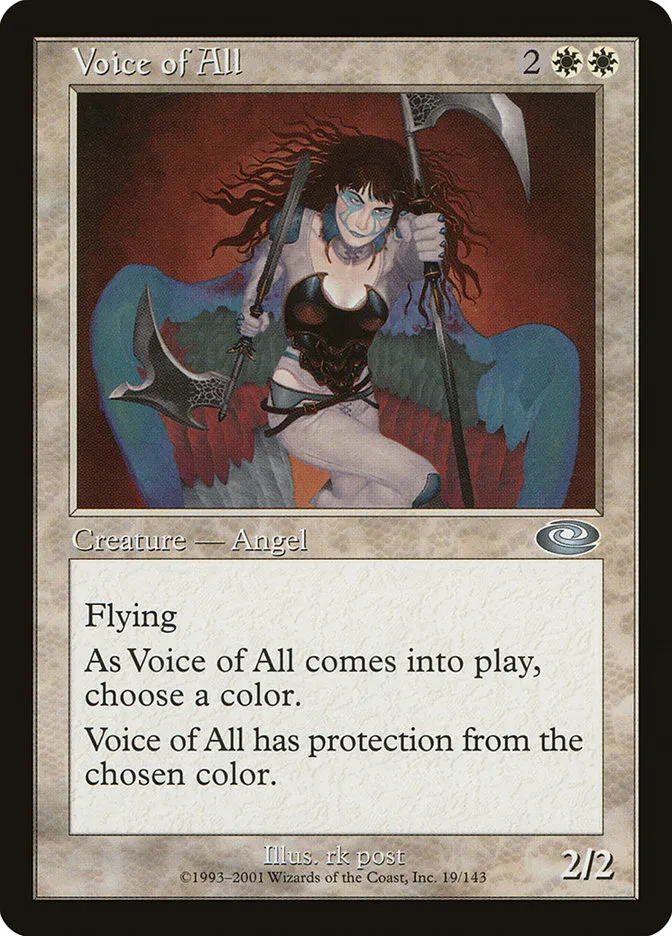 2001 Planeshift Voice of All uncommon #19 uncommon card image