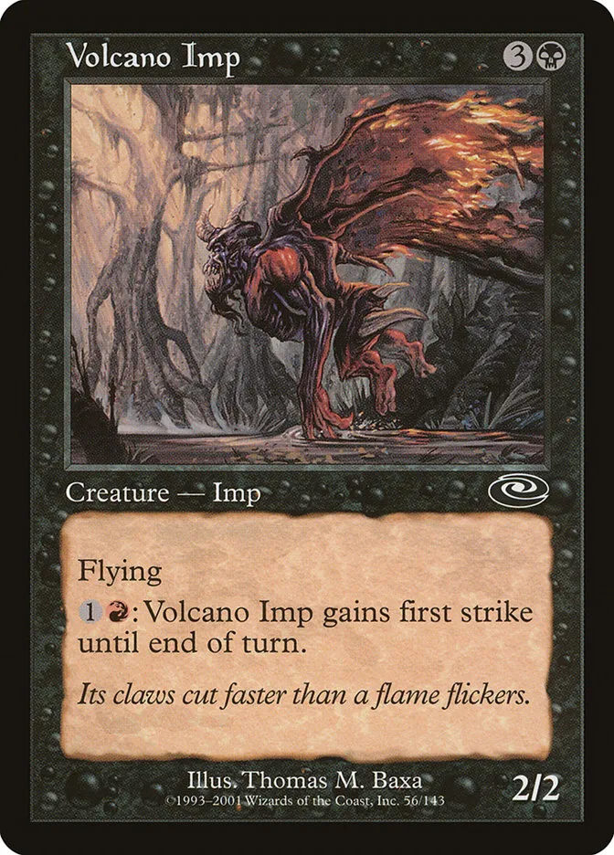2001 Planeshift Volcano Imp common #56 common card image