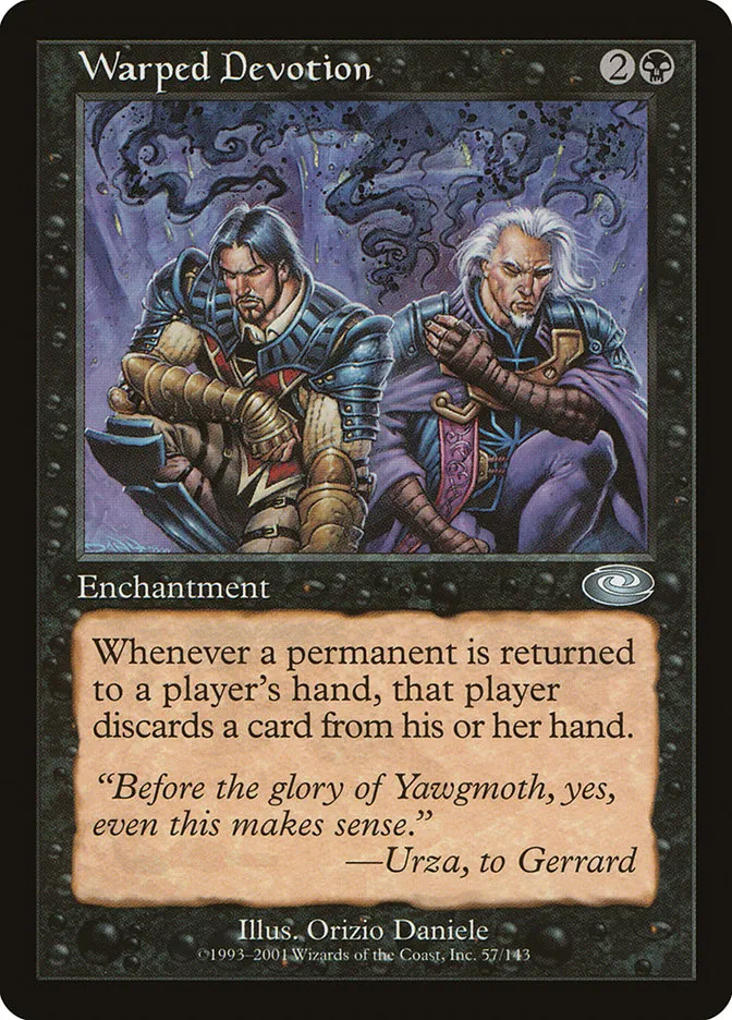 2001 Planeshift Warped Devotion uncommon #57 uncommon card image