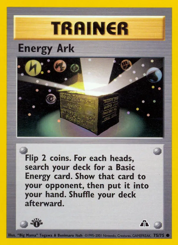2001 Neo Discovery Energy Ark Common #75/75 Common card image