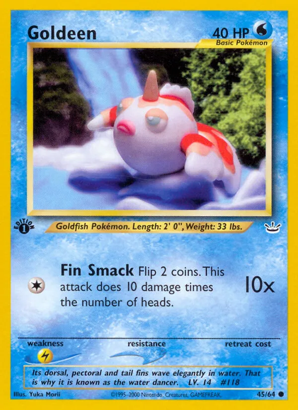 2001 Neo Revelation Goldeen #45/64 Common card image