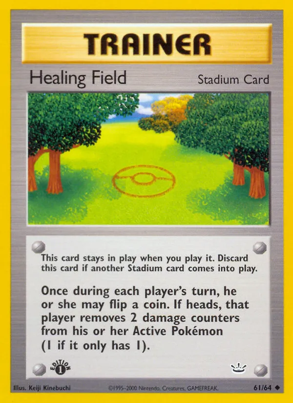2001 Neo Revelation Healing Field #61/64 Uncommon card image