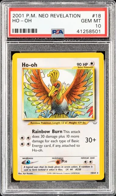 2001 Neo Revelation Ho-Oh #18 card image