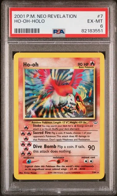 2001 Neo Revelation Ho-Oh-Holo #7 card image
