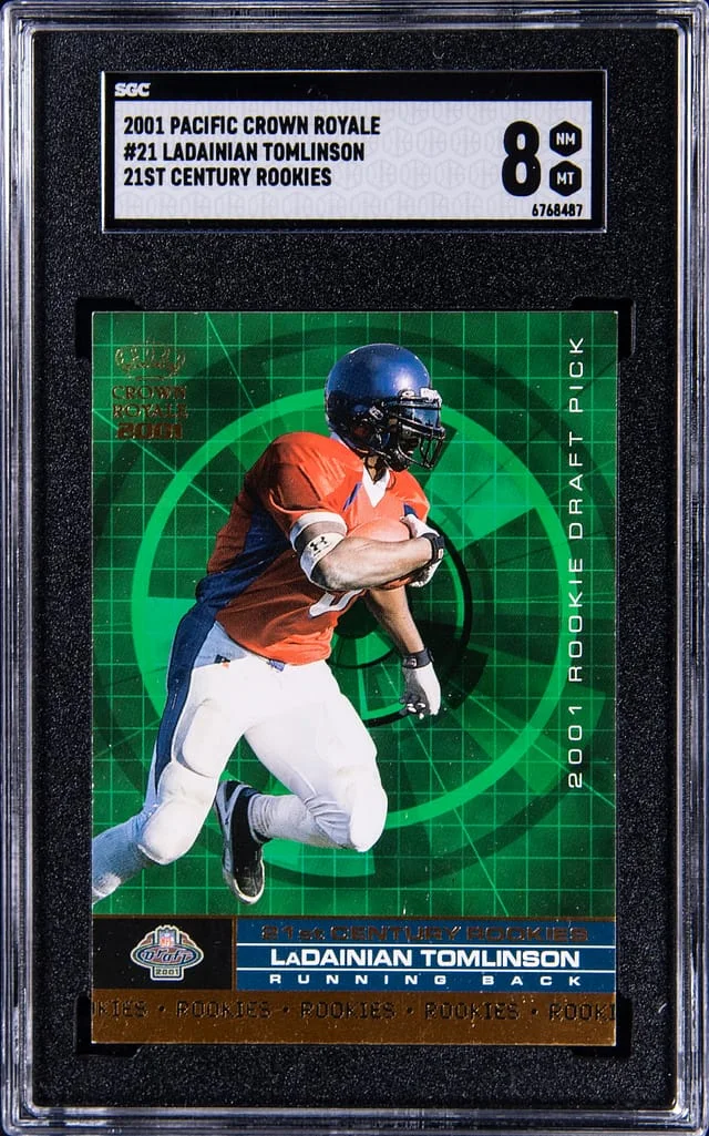 2001 Pacific Crown Royale 21st Century Ladainian Tomlinson #21 card image