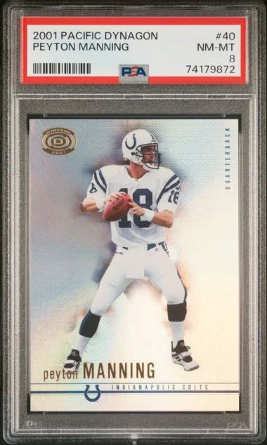 2001 Pacific Dynagon Peyton Manning #40 card image