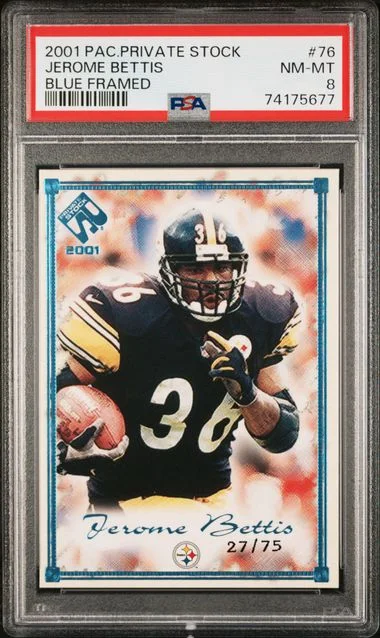 2001 Pacific Private Stock Jerome Bettis #76 card image