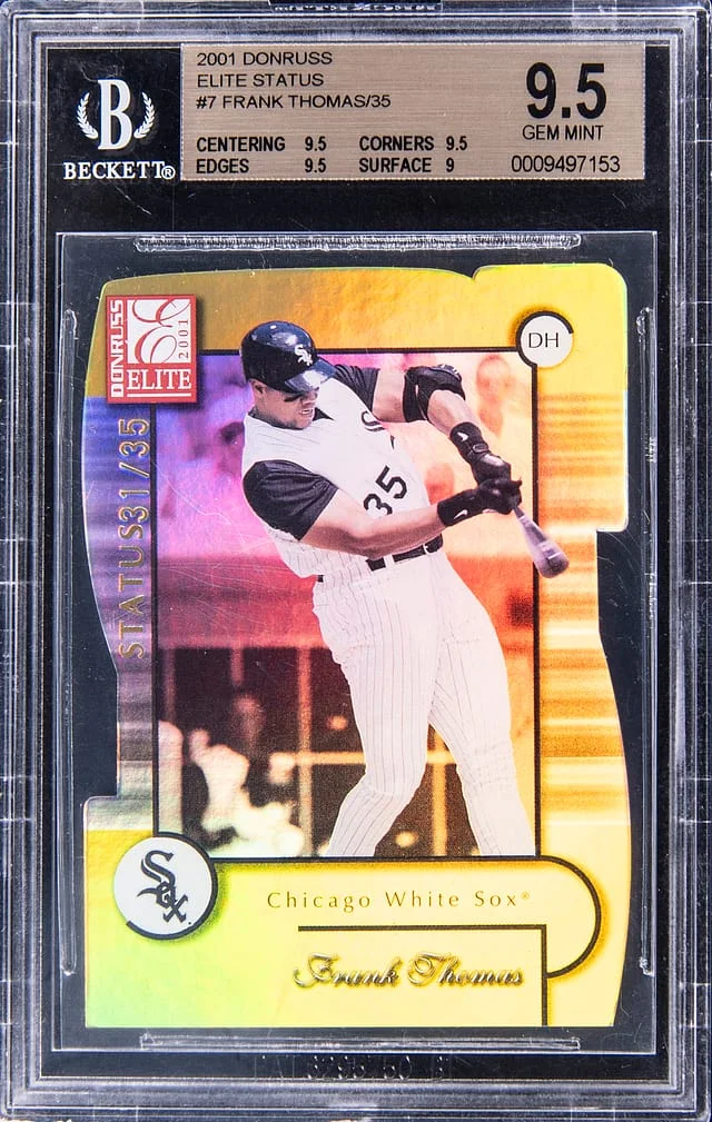 2001 Panini Donruss Frank Thomas Elite Status #7 card image