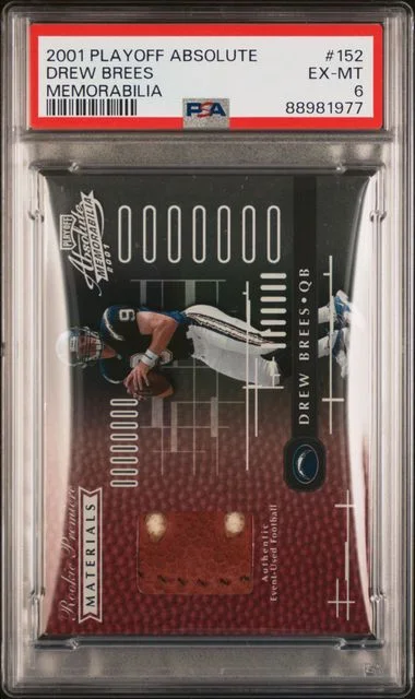 2001 Playoff Absolute Memorabilia Drew Brees #152 card image