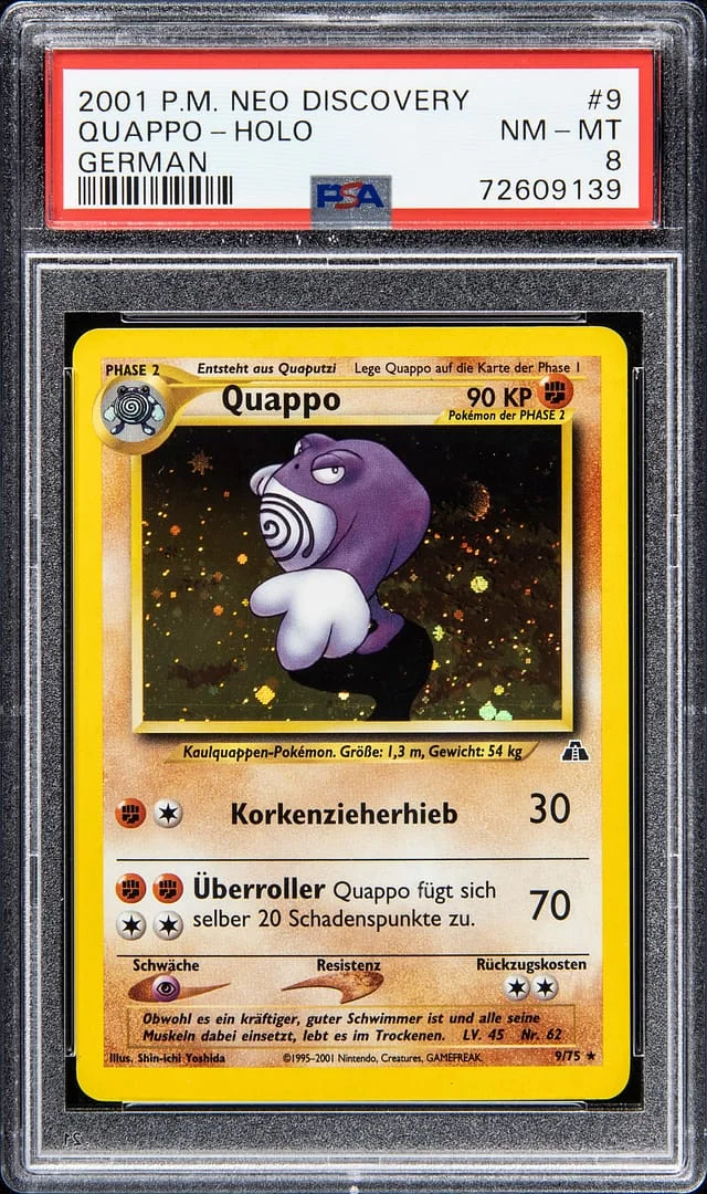 2001 P.M NEO Discovery German - Holo Quappo #9 card image