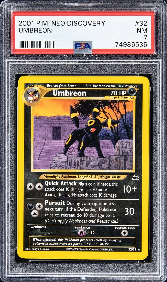 2001 P.M Neo Discovery Umbreon #32 card image