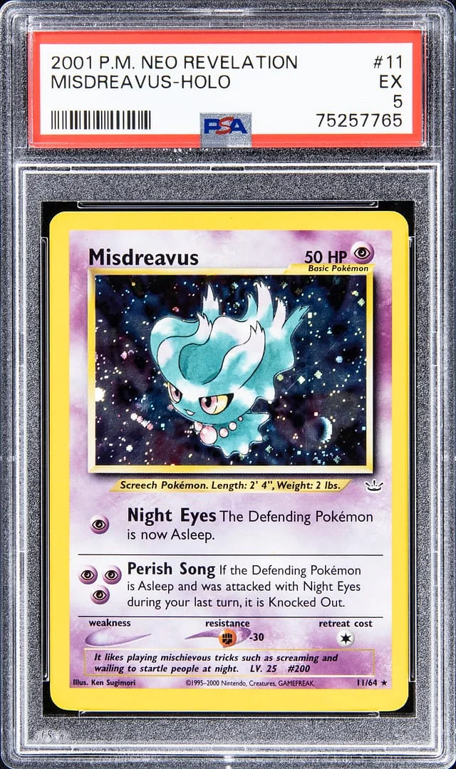 2001 P.M Neo Revelation Holo Misdreavus #11 card image