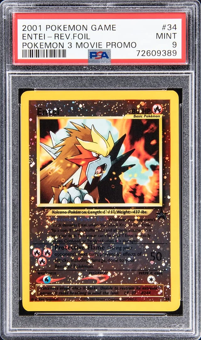 2001 Pokemon 3 Movie Promo Entei Reverse #34 card image