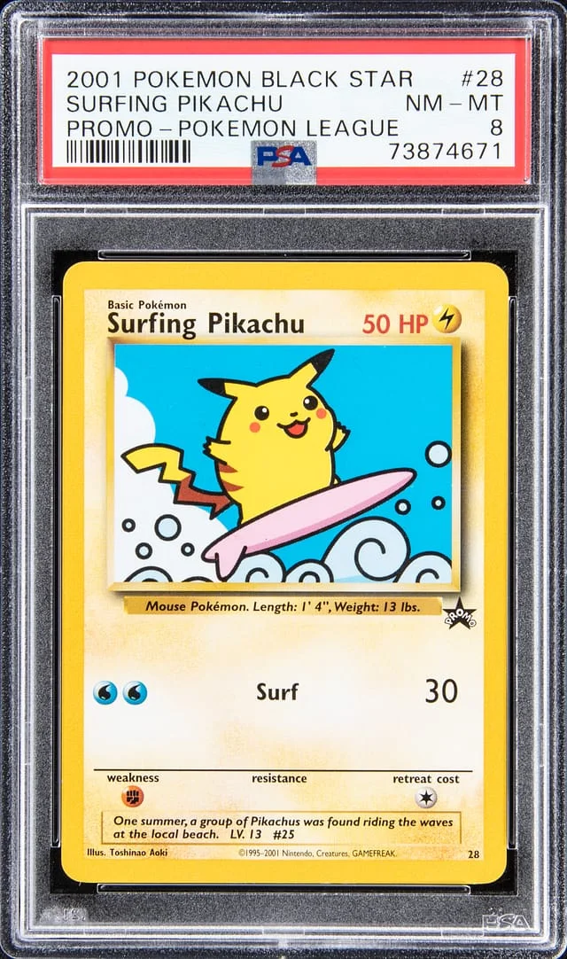 2001 Pokemon Black Star Promo - Pokemon League Surfing Pokemon #28 card image
