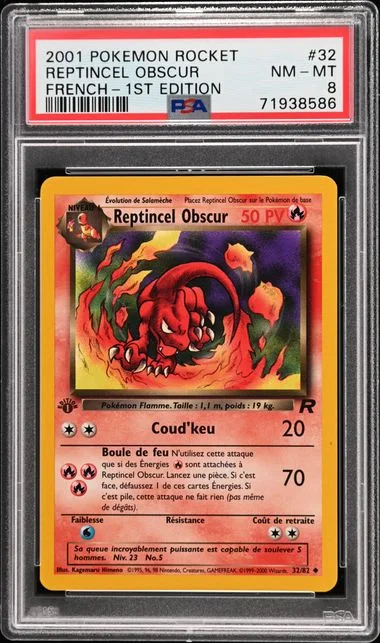 2001 Pokemon French Rocket 1st Edition Reptincel Obscur #32 card image