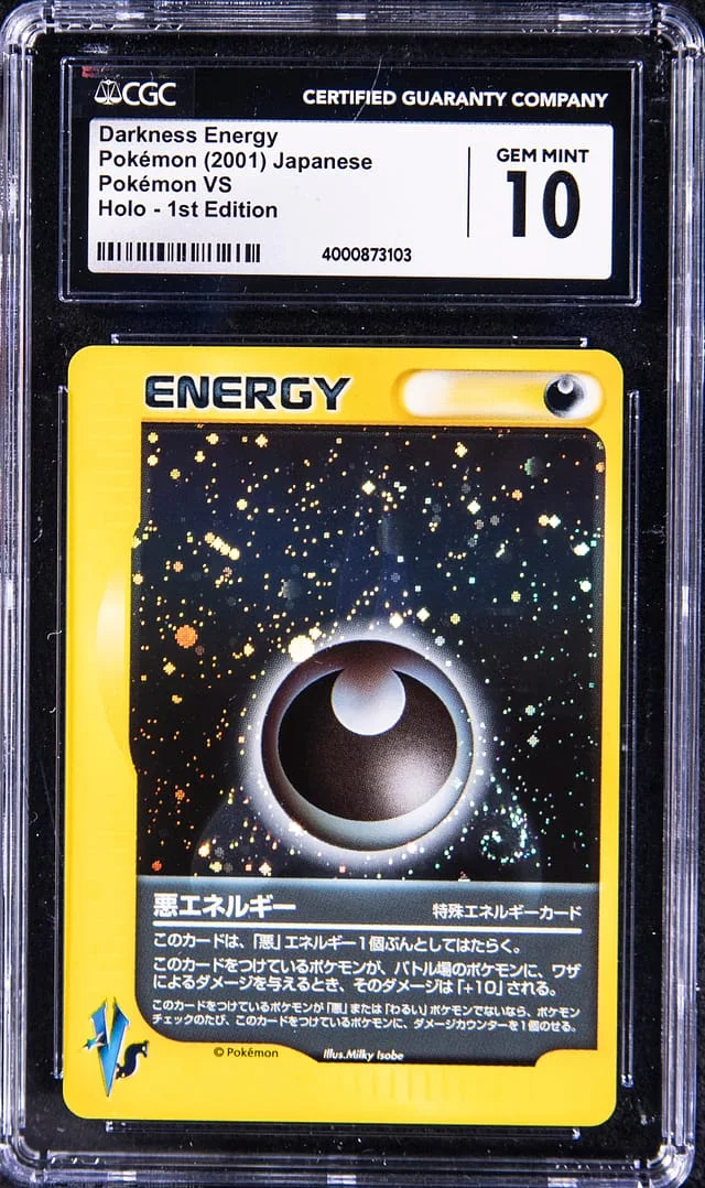 2001 Pokemon Japanese Pokemon VS Edition Rare Holofoil Darkness Energy #1st card image