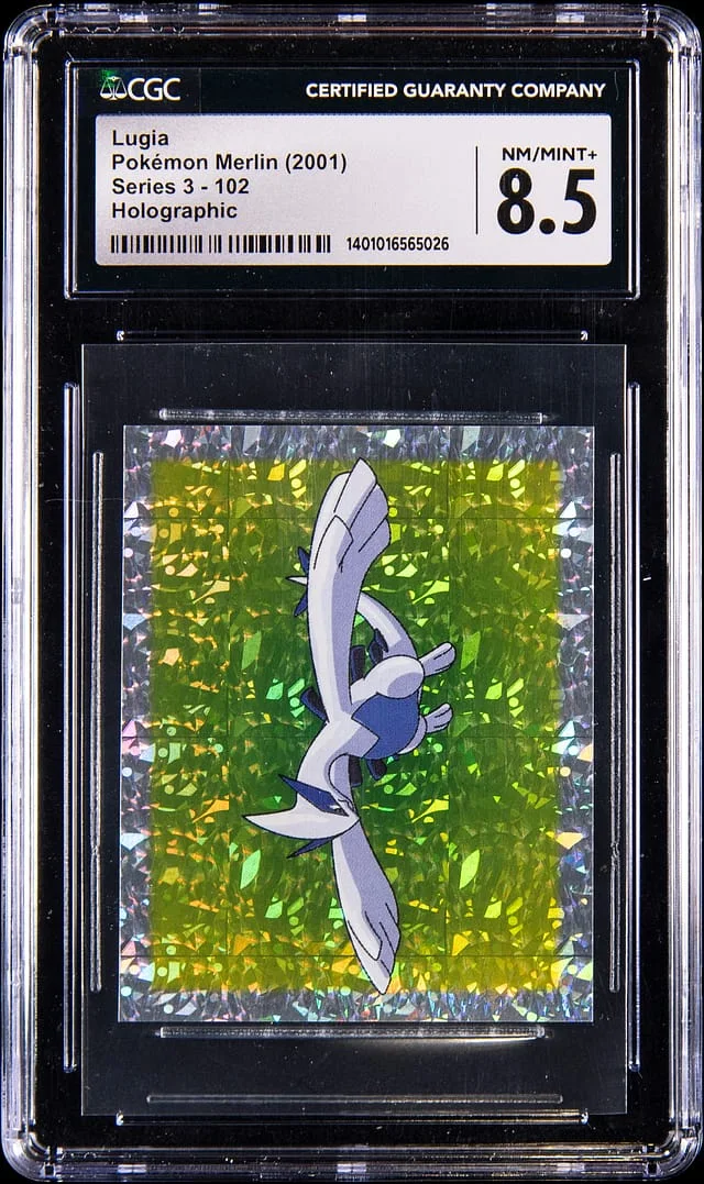 2001 Pokemon Merlin Series 3 Holo Lugia #102 card image