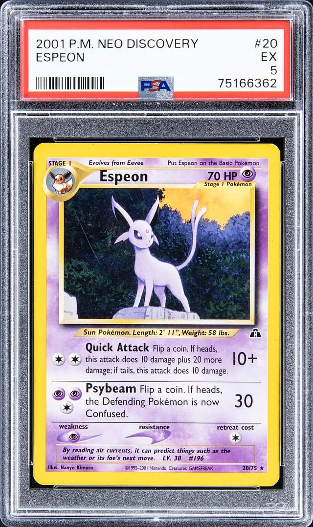 2001 Pokemon Neo Discovery Espeon #20 card image