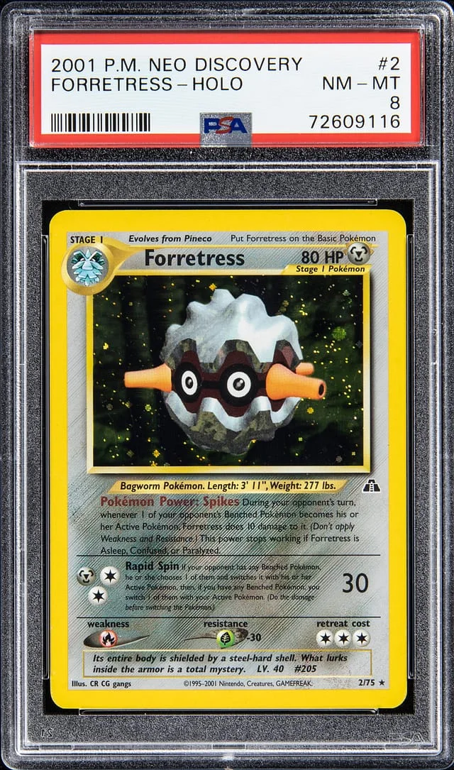 2001 Pokemon Neo Discovery Forretress Holo #2 card image