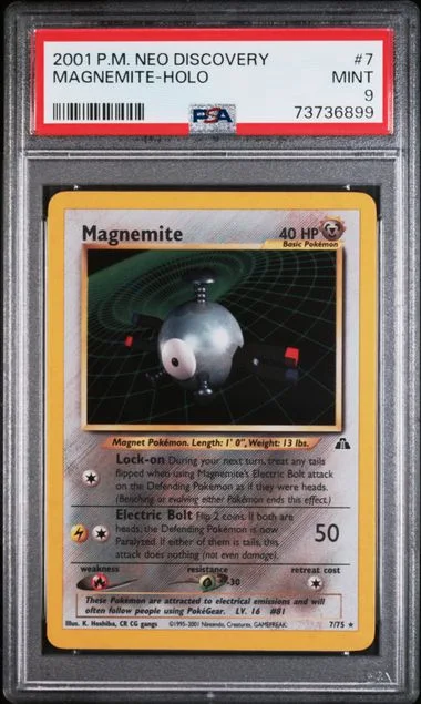 2001 Pokemon Neo Discovery Holofoil Magnemite #7 card image