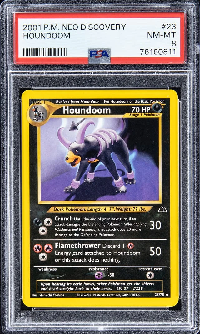 2001 Pokemon Neo Discovery Houndoom #23 card image