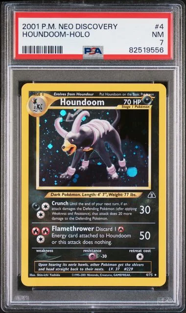 2001 Pokemon Neo Discovery Houndoom-Holo #4 card image