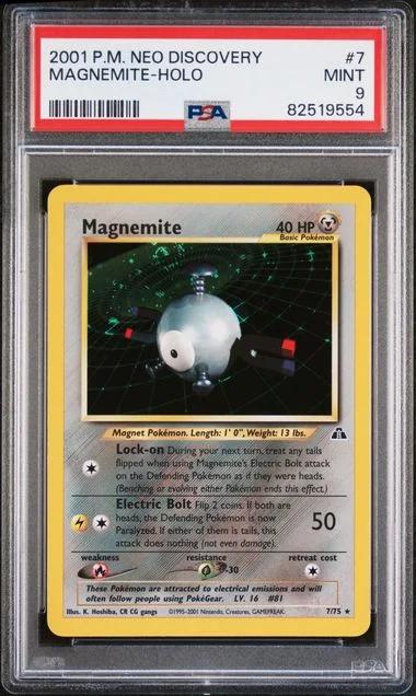 2001 Pokemon Neo Discovery Magnemite-Holo #7 card image